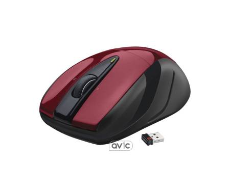 Logitech M525 Wireless Mouse (Black/Red)