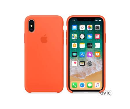 Apple iPhone X Silicone Case Orange
