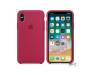 Apple iPhone X Silicone Case Rose Red