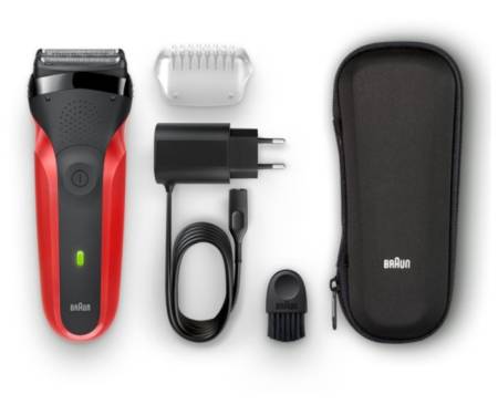 Электробритва мужская Braun Series 3 300TS Red