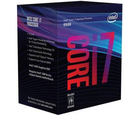 Процессор Intel Core i7 8700K 3.7GHz (12MB, Coffee Lake, 95W, S1151) Box (BX80684I78700K)