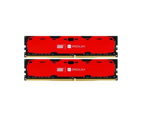 Модуль DDR4 2x4GB/2400 GOODRAM Iridium Red (IR-R2400D464L15S/8GDC)