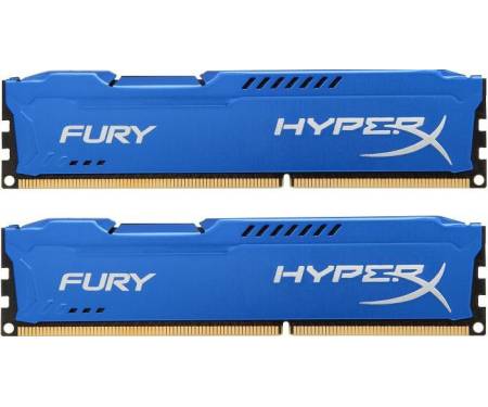 Модуль DDR3 2x4GB/1600 Kingston HyperX Fury Blue (HX316C10FK2/8)
