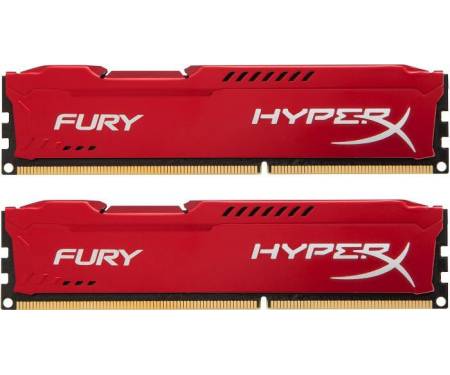 Модуль DDR3 2x8GB/1600 Kingston HyperX Fury Red (HX316C10FRK2/16)