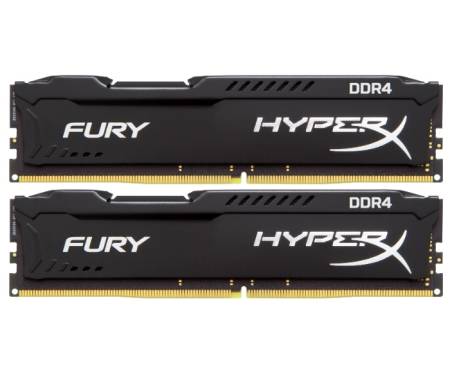 Модуль DDR4 2x4GB/2666 Kingston HyperX FURY Black (HX426C15FBK2/8)