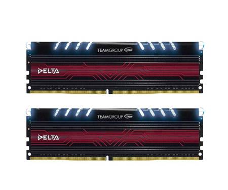 Модуль DDR4 2x4GB/2400 Team T-Force Delta White LED (TDTWD48G2400HC15ADC01)