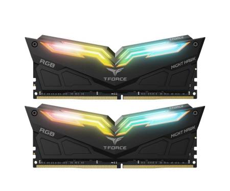 Модуль DDR4 2x8GB/3200 Team T-Force Night Hawk RGB Black (TF1D416G3200HC16CDC01)
