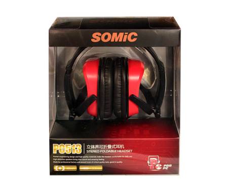 Гарнитура Somic PC513 черная (9590009027)