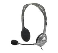 Наушники Logitech H110 Stereo Headset with 2*3pin jacks (981-000271)