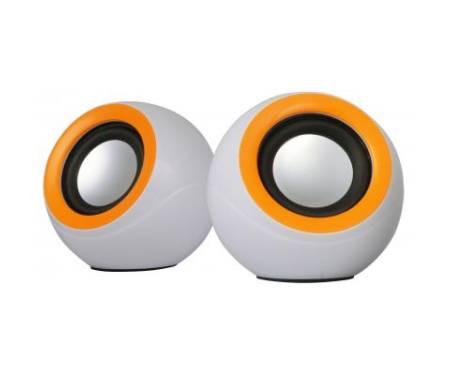 Акустическая система OMEGA OG-116B white orange 2x3W RMS USB (OG116BWO)