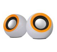 Акустическая система OMEGA OG-116B white orange 2x3W RMS USB (OG116BWO)
