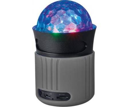 Акустическая система Trust Dixxo Go Wireless Bluetooth Speaker with party lights grey (21345)