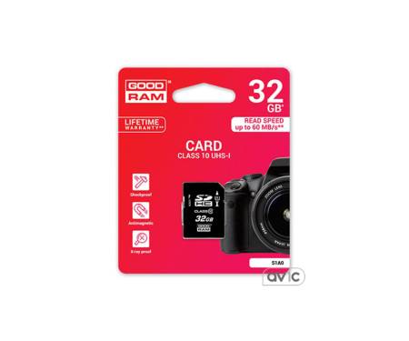 GOODRAM 32 GB SDHC Class 10 UHS-I S1A0-0320R11