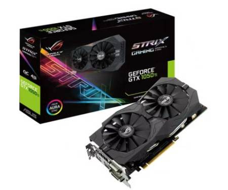 Видеокарта ASUS GeForce GTX1050 Ti 4096Mb ROG STRIX OC GAMING (STRIX-GTX1050TI-O4G-GAMING)