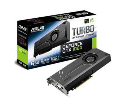 Видеокарта ASUS GeForce GTX1060 6144Mb TURBO (TURBO-GTX1060-6G)