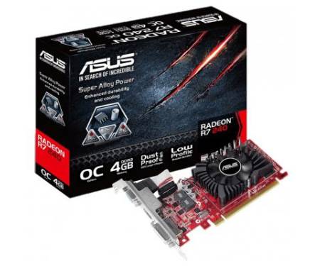 Видеокарта ASUS Radeon R7 240 4096Mb OC (R7240-OC-4GD3-L)