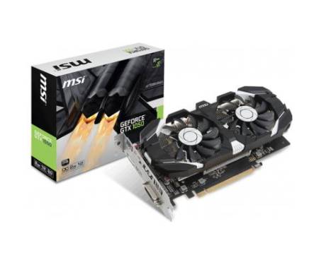 Видеокарта MSI GeForce GTX1050 2048Mb DUAL FANS OC (GTX 1050 2GT OCV1)