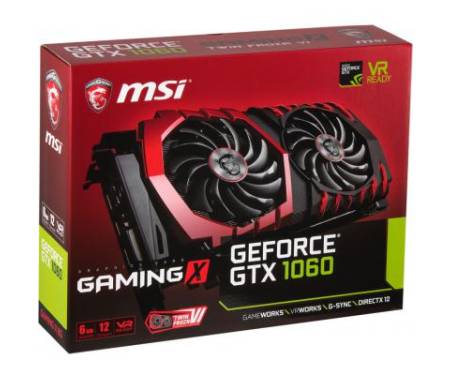 Видеокарта MSI GeForce GTX1060 6144Mb GAMING X (GTX 1060 GAMING X 6G)