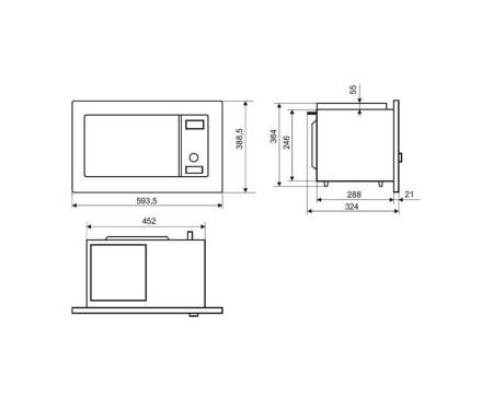 Микроволновая печь Amica AMGB20E1GB