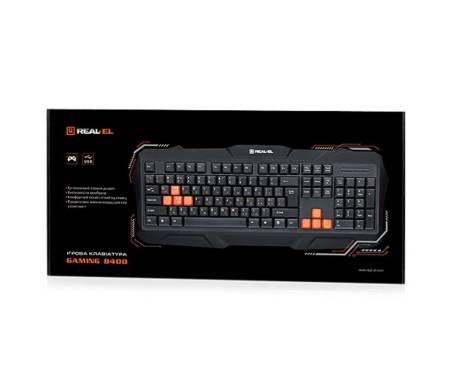 Клавиатура REAL-EL 8400 Gaming, black