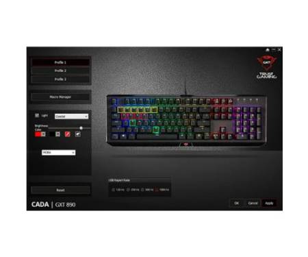 Клавиатура Trust GXT 890 Cada RGB Mechanical UKR (21808)