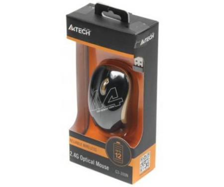 Мышь A4tech G3-300N Black-Golden