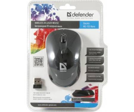 Мышь Defender Dacota MS-155 Nano Black (52155)