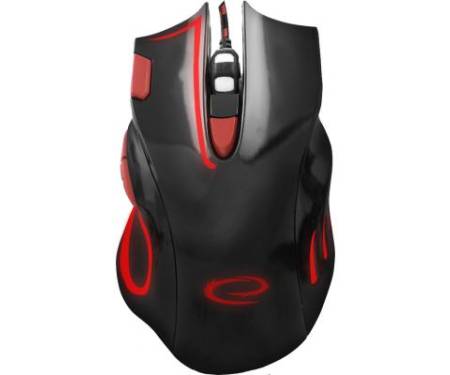 Мышь Esperanza MX401 Hawk black-red (EGM401KR)