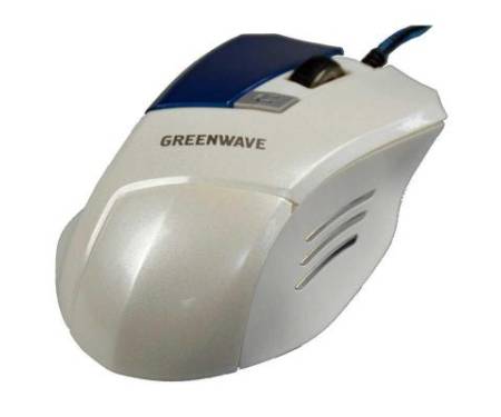 Мышь Greenwave MX-555L USB, white-blue (R0013757)