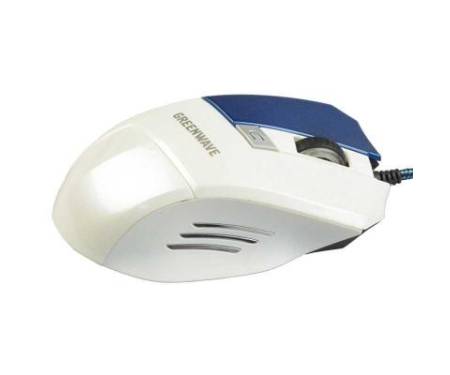 Мышь Greenwave MX-555L USB, white-blue (R0013757)