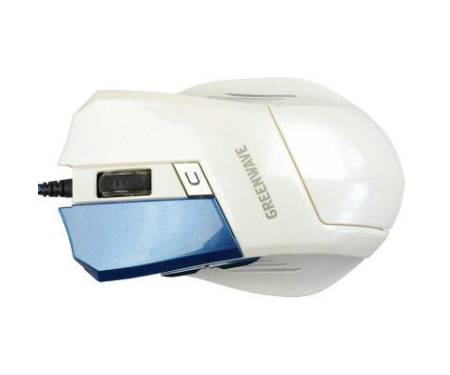 Мышь Greenwave MX-555L USB, white-blue (R0013757)