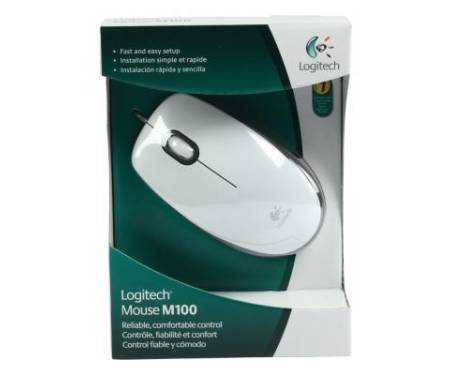 Мышь Logitech M100 White (910-005004)
