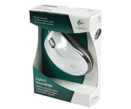 Мышь Logitech M100 White (910-005004)
