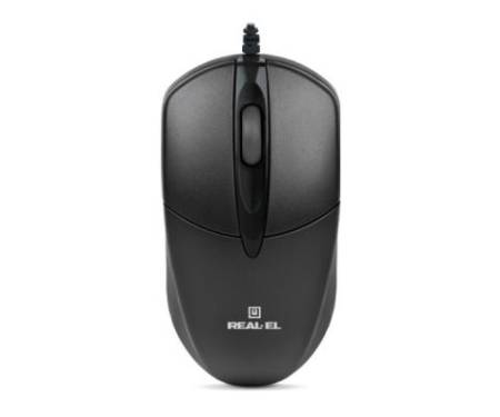 Мышь REAL-EL RM-211, USB, black