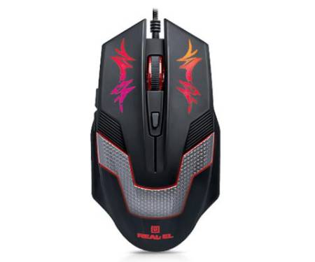 Мышь REAL-EL RM-510 Gaming, black