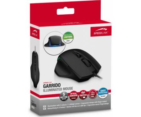 Мышь Speedlink GARRIDO Illuminated Mouse, black (SL-610006-BK)