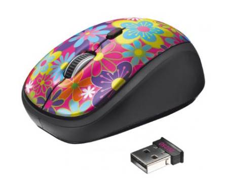Мышь Trust Yvi Wireless Mouse flower power (20250)