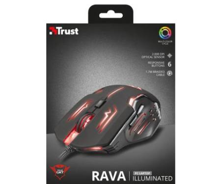Мышь Trust GXT 108 Rava Illuminated Gaming mouse (22090)