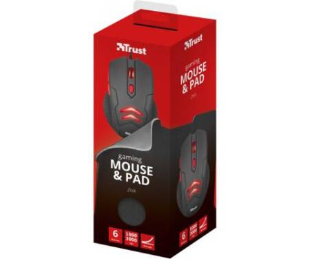 Мышь Trust Ziva Gaming mouse with Mouse pad (21963)