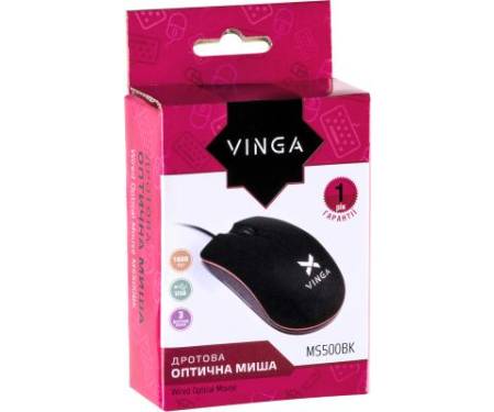 Мышь Vinga MS-500 black