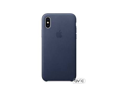 Apple iPhone X Leather Case Midnight Blue