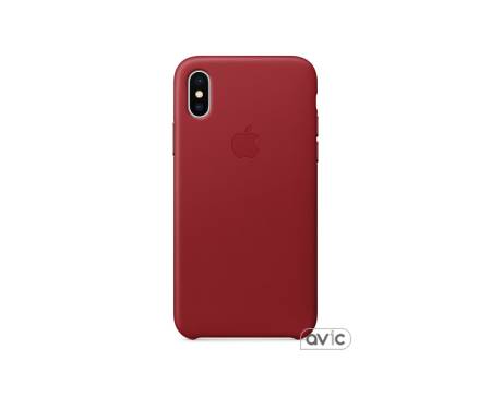 Apple iPhone X Leather Case PRODUCT RED (MQTE2)