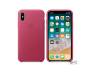 Apple iPhone X Leather Case Pink Fuchsia (MQTJ2)