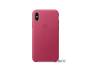 Apple iPhone X Leather Case Pink Fuchsia (MQTJ2)