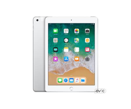 Планшет Apple iPad Wi-Fi + Cellular 128GB Silver (MR7D2)