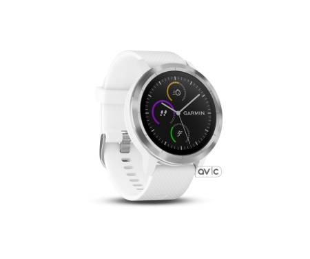 Смарт-часы Garmin Vivoactive 3 White with Stainless Hardware (010-01769-22)