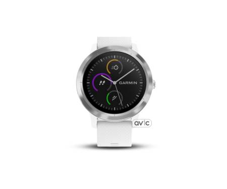 Смарт-часы Garmin Vivoactive 3 White with Stainless Hardware (010-01769-22)