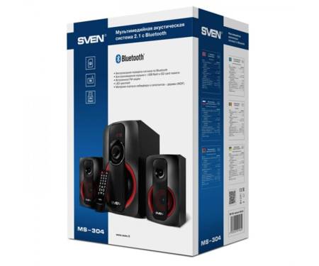 Акустическая система SVEN MS-304 Black/Red UAH