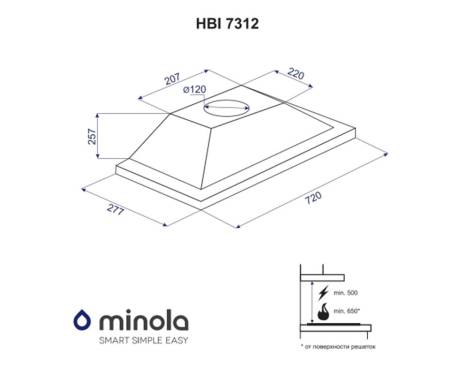 Вытяжка Minola HBI 7312 I LED 750