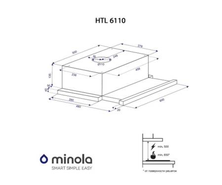 Вытяжка Minola HTL 6110 BL 630